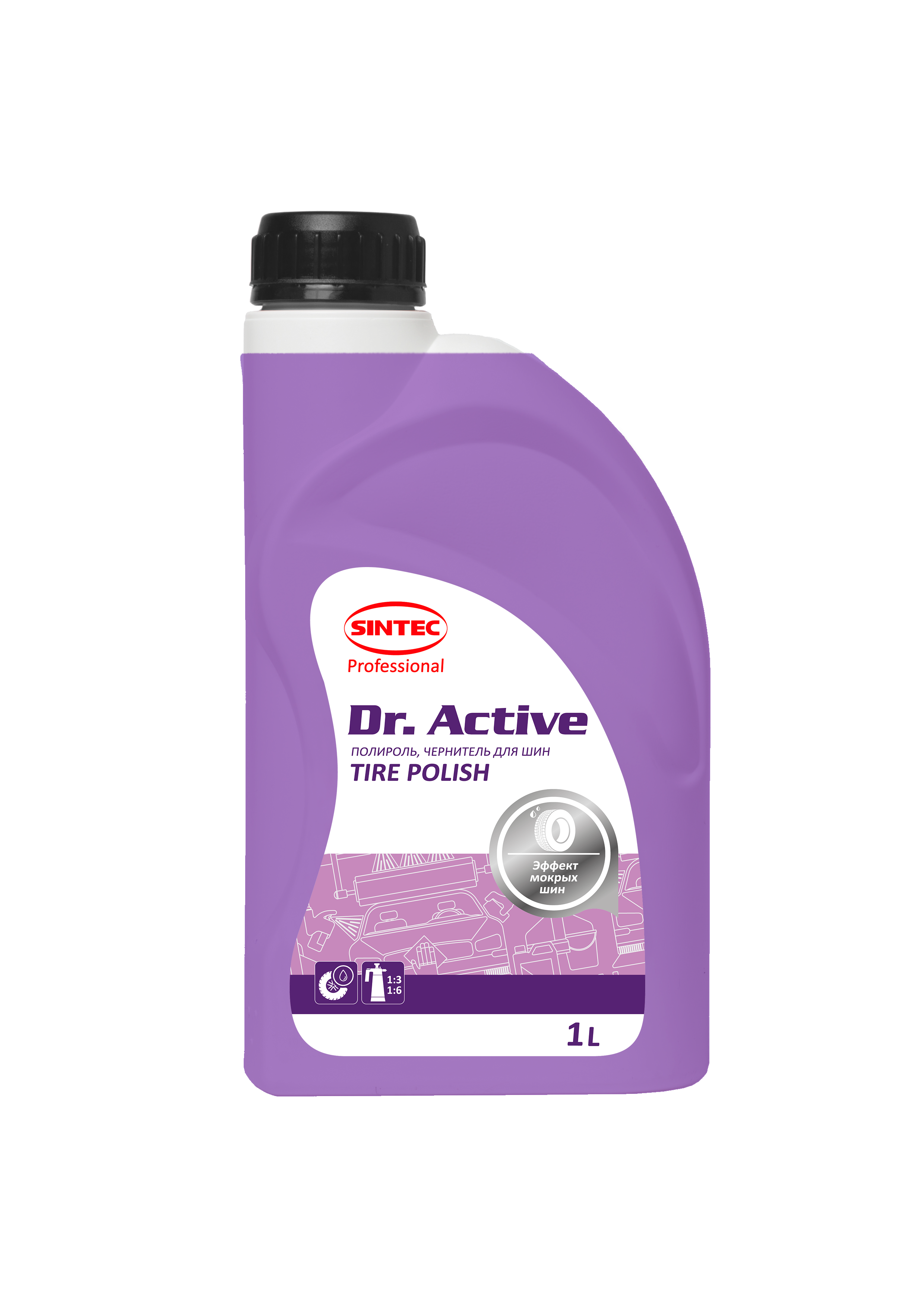 Sintec Dr.Active Полироль чернитель шин Tire Polish 1 л. Q